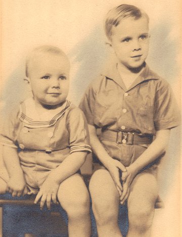 Big brother George and Lynah in 1936